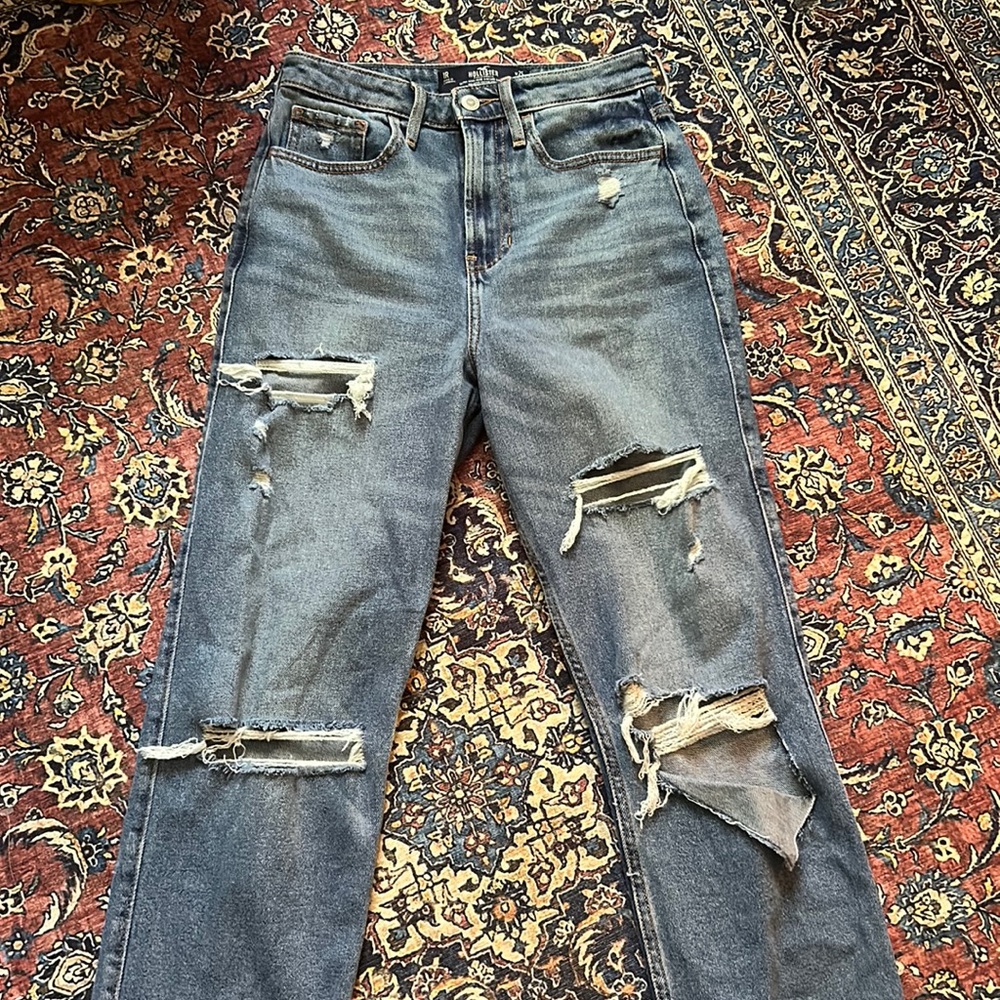 Hollister Straight Ripped Jeans